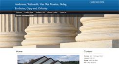 Desktop Screenshot of andersonlawdecorah.com